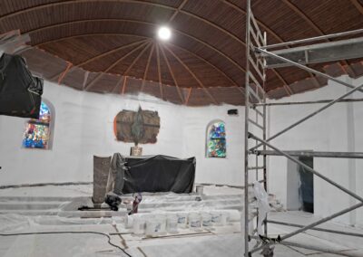 Surface insulation, Church of St Joseph Robotnik, Beňadovo, Slovakia (2024)